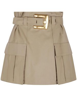 Balmain Short Skirts - Natural