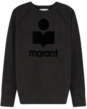 Isabel Marant Hoodies & Sweatvesten ,Zwart ,Katoen Millyny Sweatshirt