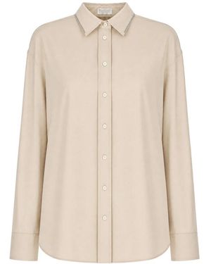 Brunello Cucinelli Shirts - Neutro