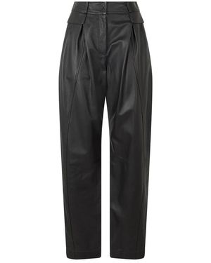 Alberta Ferretti Leather Trousers - Gris