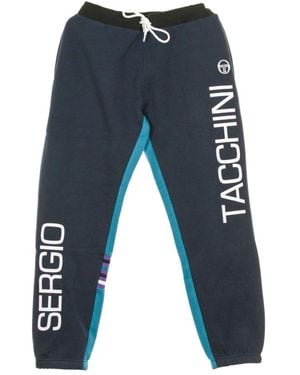 Sergio Tacchini Broeken ,Blauw ,Katoen Devon Ocean Depth Trainingsbroeken