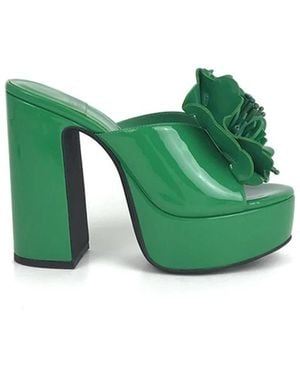 Jeffrey Campbell Heeled Mules - Verde