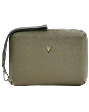 Guess Modena Saffiano Trousse - Grün