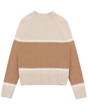 Colmar Truien & Vesten ,Wol Jacquard Pullover - Naturel