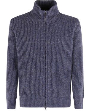 Kangra Truien & Vesten ,Blauw ,Wol Maglia Full Zip