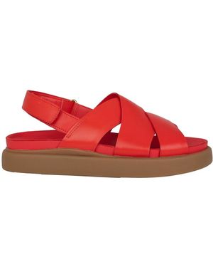 Clarks Flat Sandals - Rojo