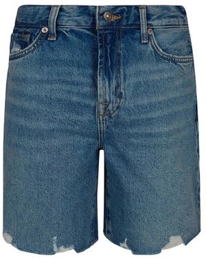 7 For All Mankind Denim Shorts - Blue