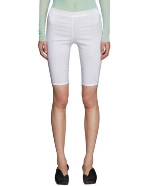 Collina Strada Korte Broeken ,Wit ,Polyester Shorts - Blauw
