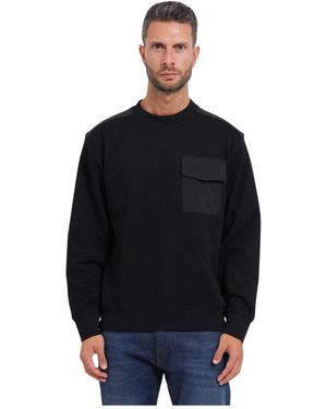HUGO Sweatshirt Mit Brusttasche - Schwarz