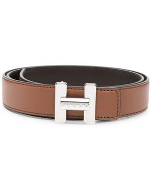 Hogan Accessoires ,Bruin ,Leer Riem