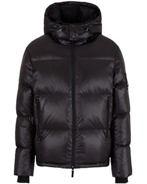 ARMANI EXCHANGE Schwarze daunenjacke für männer