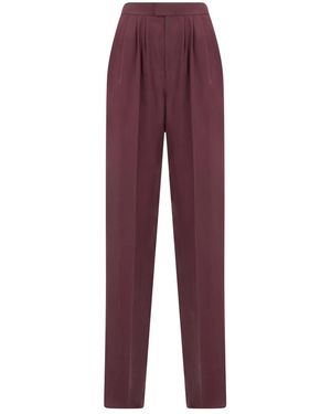 Saint Laurent Wide Trousers - Purple