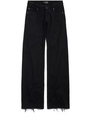 Balenciaga Wide Jeans - Negro