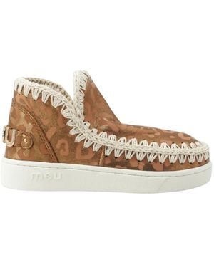 Mou Schoenen ,Bruin ,Leer Winter Boots - Naturel