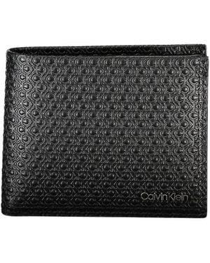 Calvin Klein Portafoglio elegante in pelle con protezione rfid - Nero