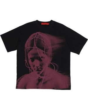 Acupuncture Tops ,Veelkleurig ,Katoen Trapped Tee - Zwart
