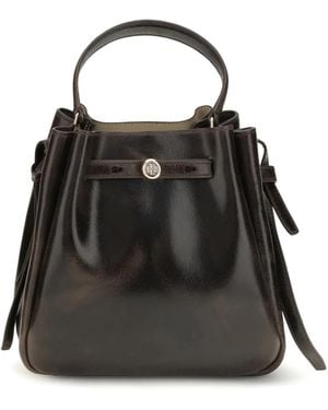 Tory Burch Romy Distressed Bucket Bag - Schwarz