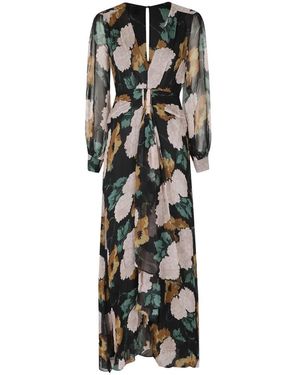 RIXO London Kleedjes ,Veelkleurig ,Polyester Meera Jurk - Zwart
