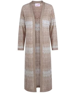 MC2 Saint Barth Cardigan Lungo Tonia - Bruin
