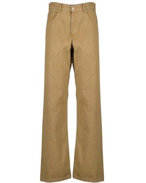 MM6 by Maison Margiela Wide Trousers - Natural