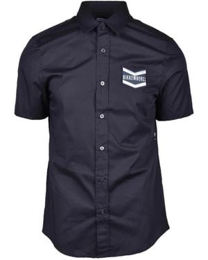 Bikkembergs Short Sleeve Shirts - Blue