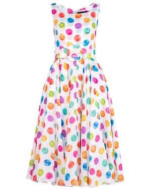 Samantha Sung Midi Dresses - Blanc