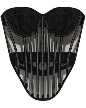 Dolce & Gabbana Tops ,Zwart ,Satijn Backless Top