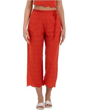 Kocca Cropped Pants - Red