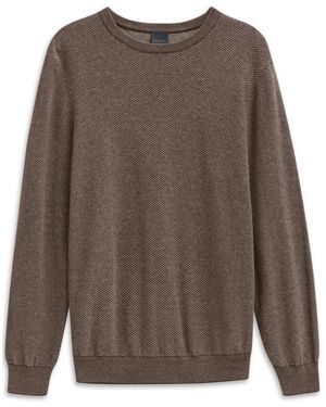 Bugatti Ronde Hals Knitwear - Bruin