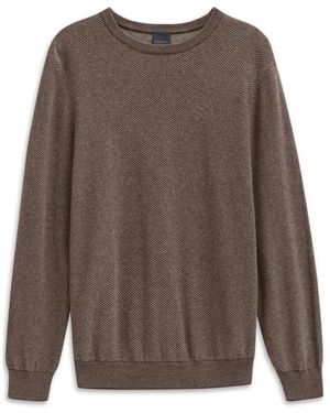 Bugatti Rundhals-Strickware - Braun