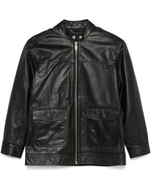 Anine Bing Leather Jackets - Zwart