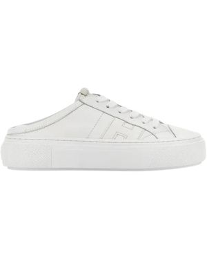 Hogan Schoenen ,Wit ,Leer Crosswind Mules