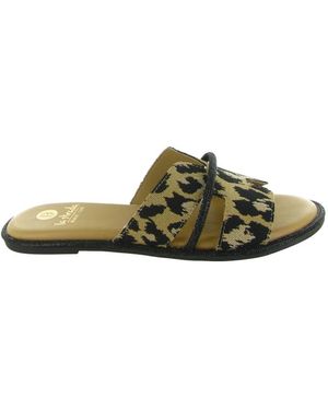 La Strada Schoenen ,Veelkleurig ,Slippers - Groen