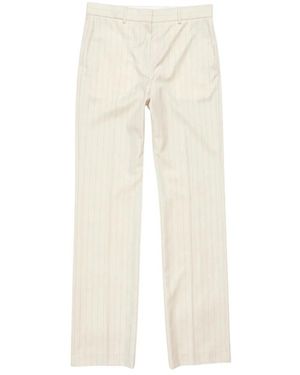 Acne Studios Broeken ,Wol Fijn Gestreepte Broek - Naturel