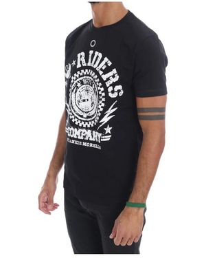 【FRANKIE MORELLO】Ｔシャツ FRANKIE MORELLO T-shirt Red Cotton RIDERS Crewneck Short