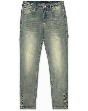 BLACK BANANAS Jeans ,Blauw ,Denim V2 Worker Denim - Groen