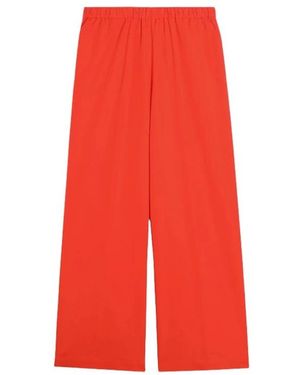 Aspesi Broeken ,Rood ,Katoen Wijde Broek