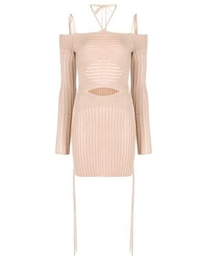 ANDREA ADAMO Short Dresses - Natural