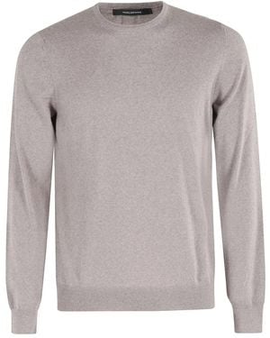 Tagliatore Round-Neck Knitwear - Grigio