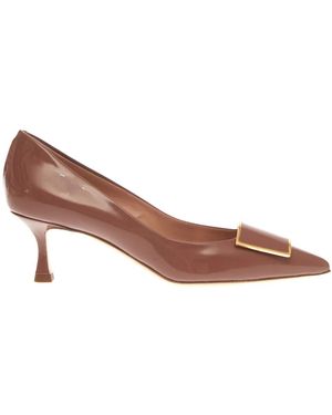 Ninalilou Court Shoes - Brown