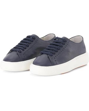 Santoni Trainers - Blue
