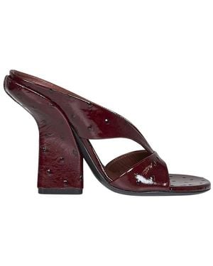Dries Van Noten Heeled Mules - Red