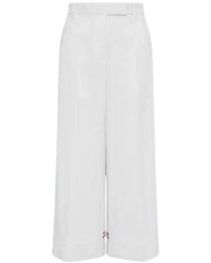 Thom Browne Wide Trousers - White