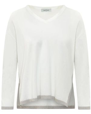 Gran Sasso Pullover Mit V-Ausschnitt - Weiß