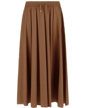 Herno Midi Skirts - Marrón