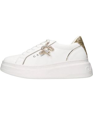 Gaelle Paris Schoenen ,Wit ,Leer Gacaw 01481 Sneakers