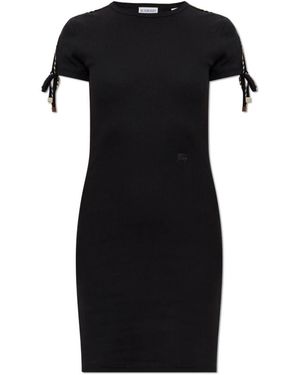 Burberry Kleedjes ,Zwart ,Leer Tatiana Dress