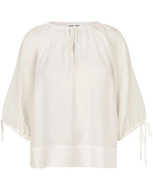 Samsøe & Samsøe Overhemden ,Wit ,Samateran Ss Blouse