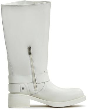 CESARE GASPARI Lederstiefel lily - elfenbein - Grau