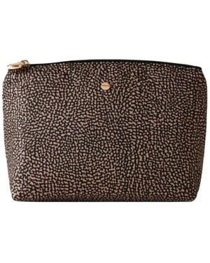 Borbonese Toilet Bags - Brown
